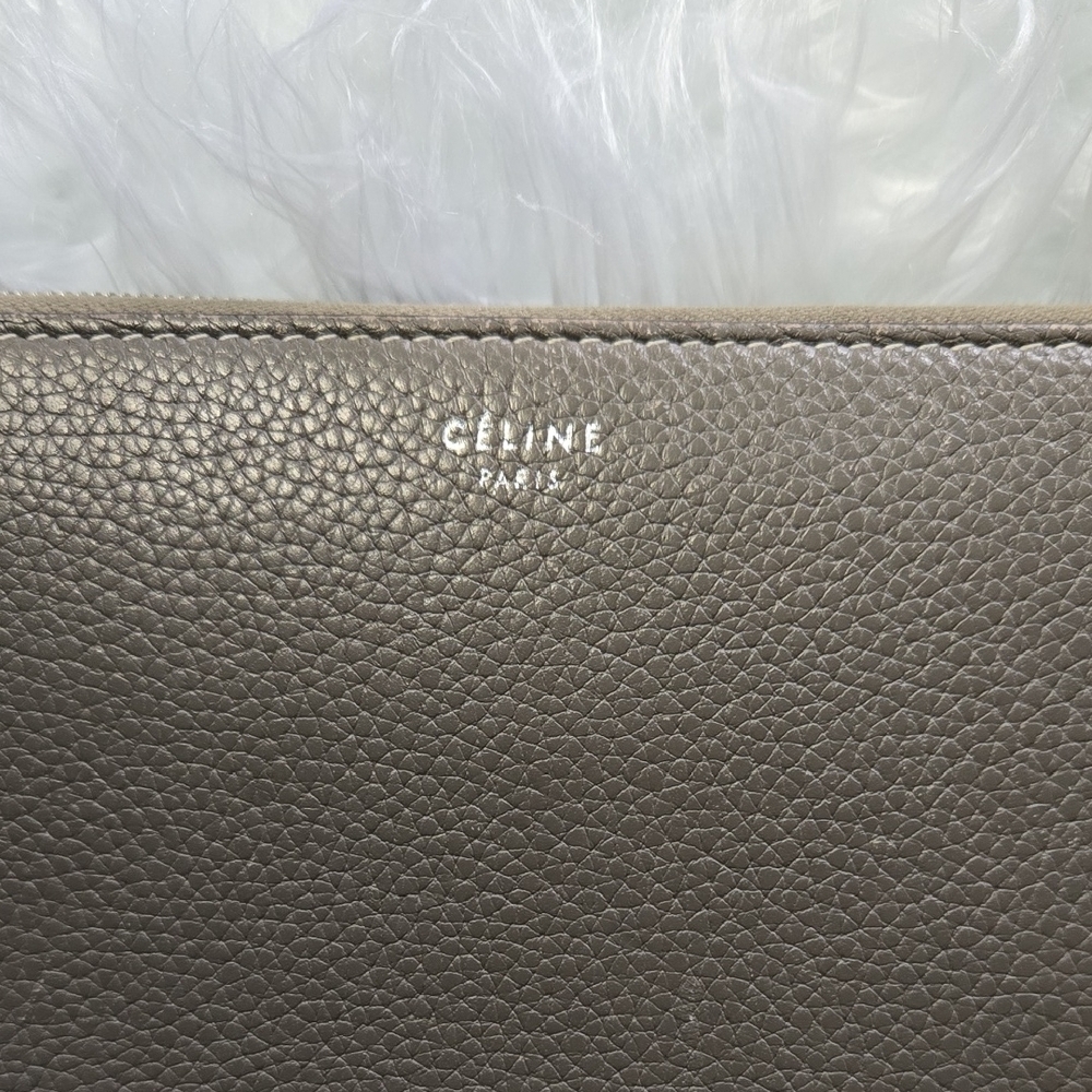 Celine Dark Brown Leather Wallet - Picture 2 of 14